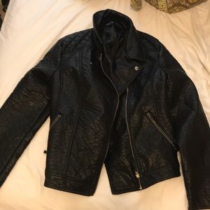 Faux leather jacket